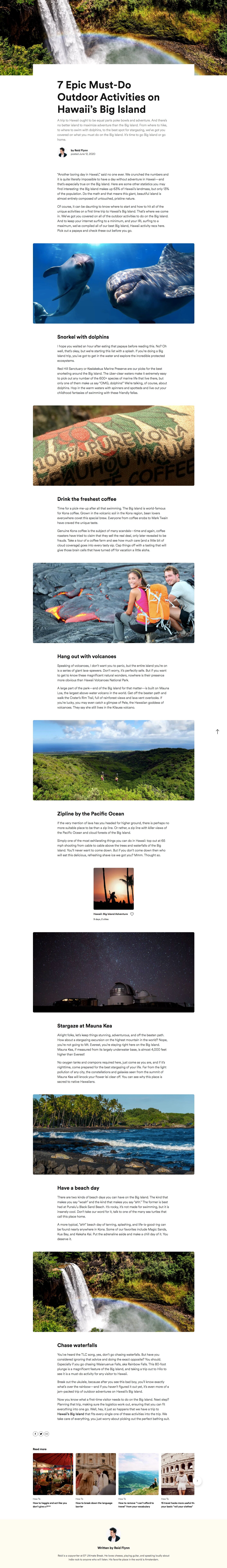 Meet your tour director at your destination. Long Form Content Pieces Reid Flynn Copywriter