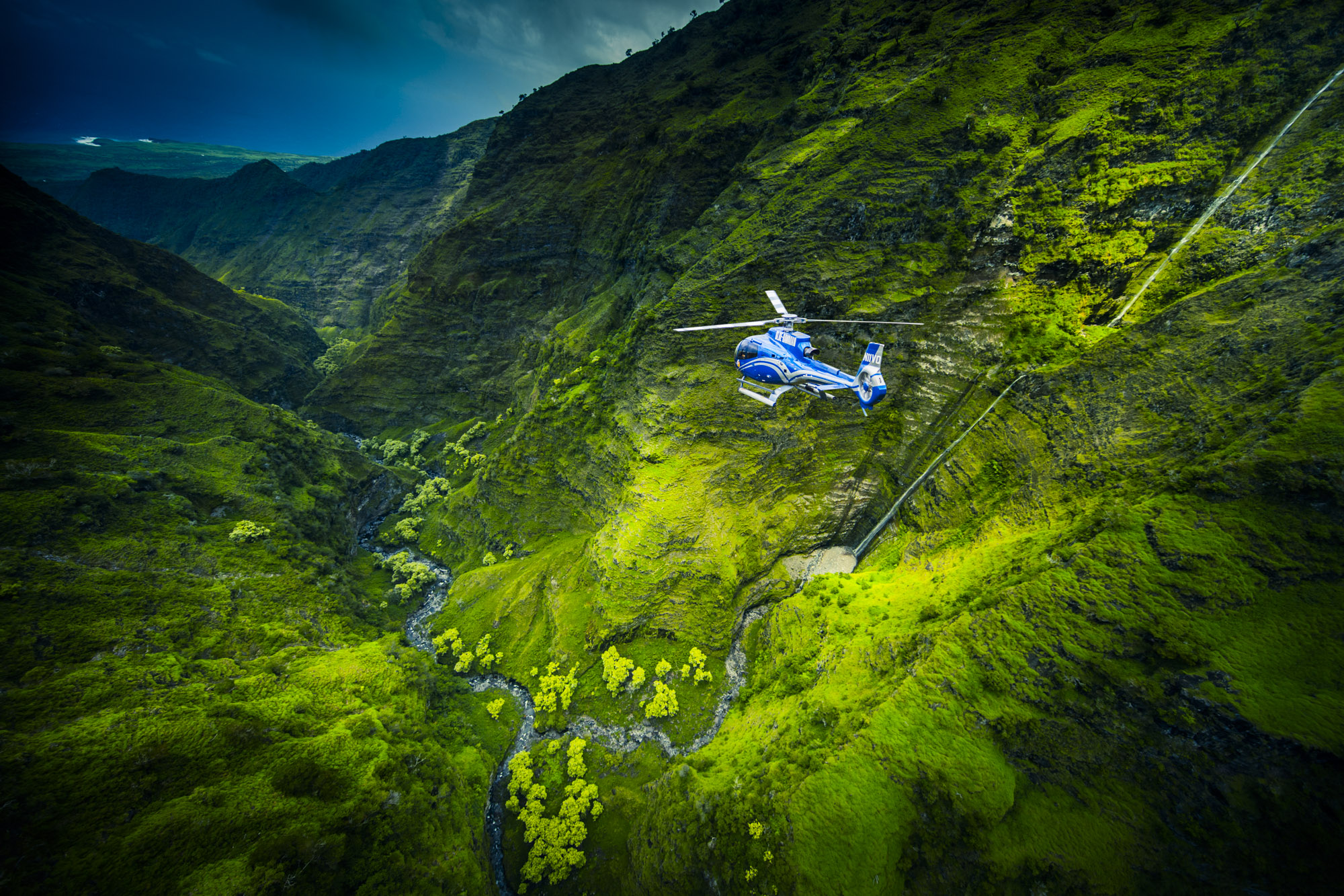 Fly from oahu to hilo, on this hawai'i island helicopter tour, for a volcano adventure where you'll view dormant and active volcanoes, craters, . Maui Helicopter Tours Jurassic Falls Helicopter Tour